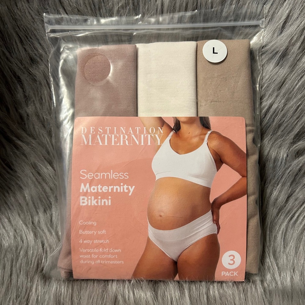 Destination Maternity Seamless Bikini‎ Womens Size Large Cooling Buttery Soft
